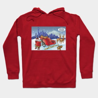 Santa's Bike Rack Hoodie